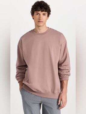 NWOT Reigning Champ Men's Dusty Pink Crewneck Sweater